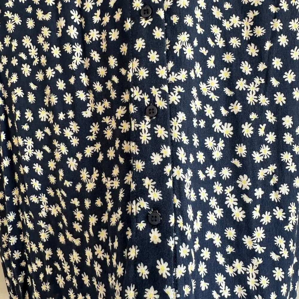 Code x Mode NWT Floral Sleeveless Vneck Button Down Mini Dress Women's MEDIUM - Picture 7 of 8